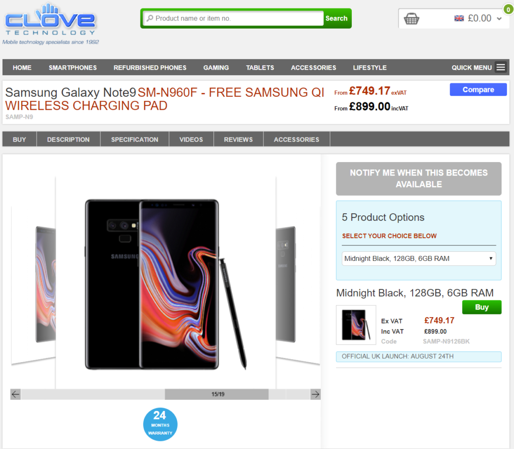 Galaxy Note 9はSIMフリー・docomo・au版のどのモデルを買うべきか 